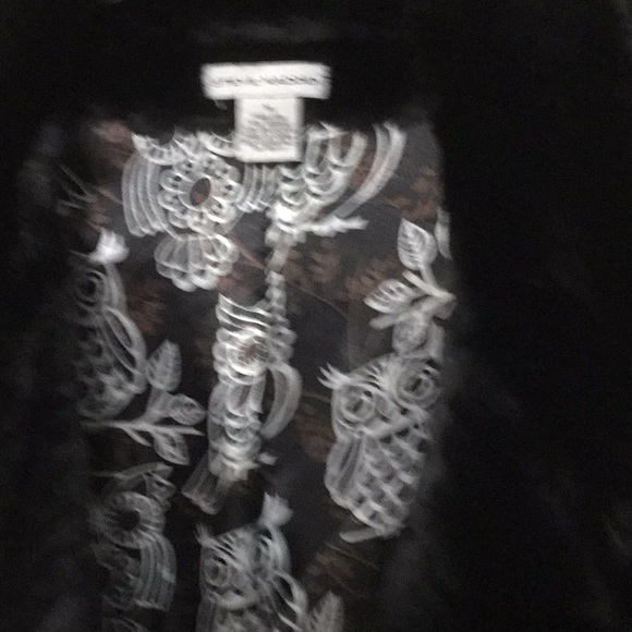 Black faux fur jacket - Picture 2 of 4